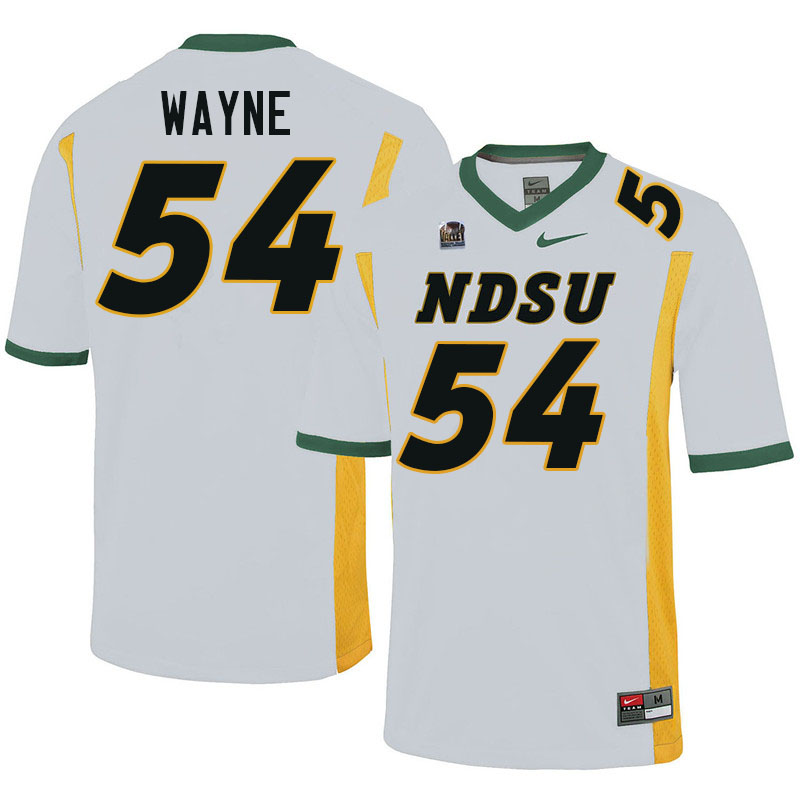 North Dakota State Bison #54 Alijah Wayne College Football Jerseys Stitched-White